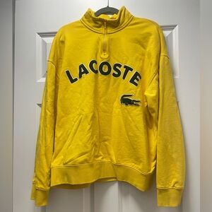 LACOSTE 1/4 zip crewneck